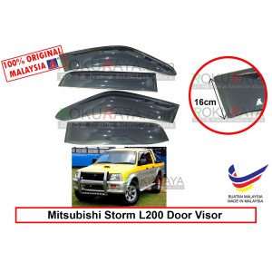 Mitsubishi Storm L200 (3rd Gen) 1996-2005 AG Door Visor Air Press Wind Deflector (Extra Big 16cm Width)